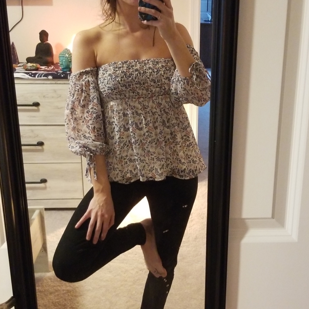off the shoulder babydoll top